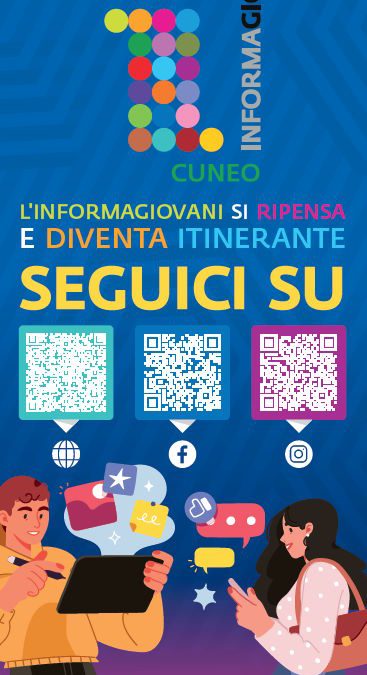 L’informagiovani itinerante del Comune di Cuneo raggiunge sempre più i ragazzi.